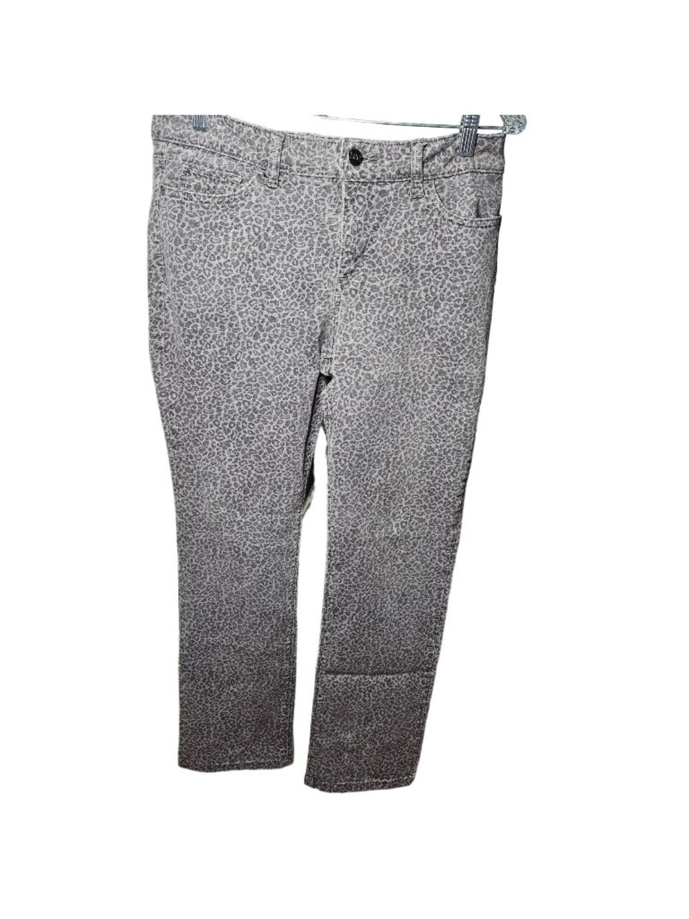 Lee Womens Leopard Print Straight Leg Jeans